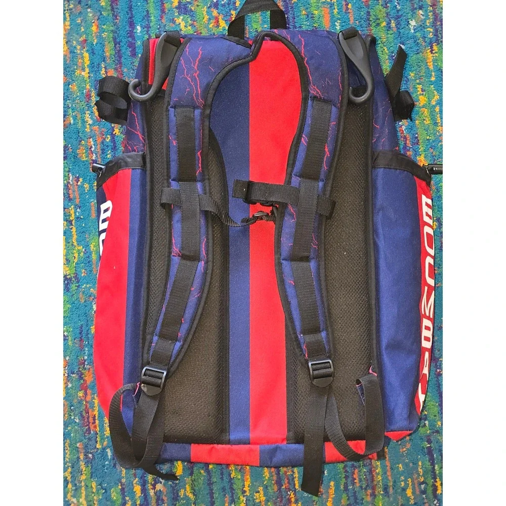 New Boombah Superpack Bat Bag Navy Red Baseball/Softball Backpack 23.5x13.5x9.5